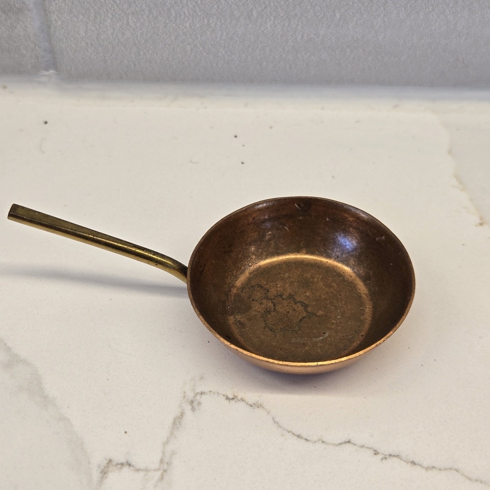 Copper Saute Pan - Small - Vintage 1"x3" long (with handle)